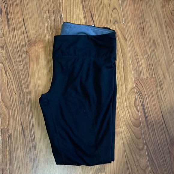 Pants - Black Leggings with Silver Accents